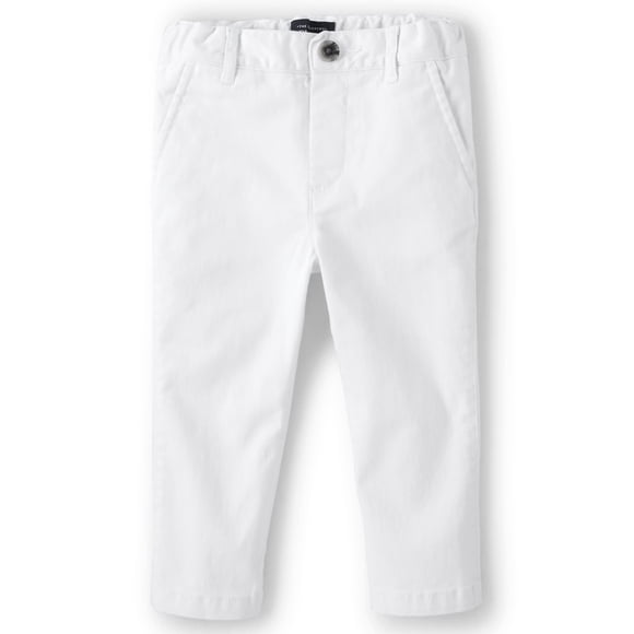 Pantalones chinos The Children's Place para niños pequeños 4T blancos