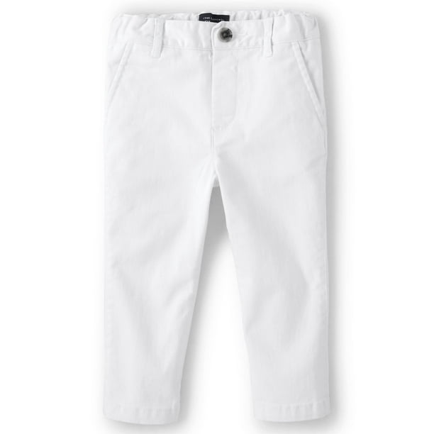 Pantalones chinos The Children's Place para niños pequeños 4T blancos