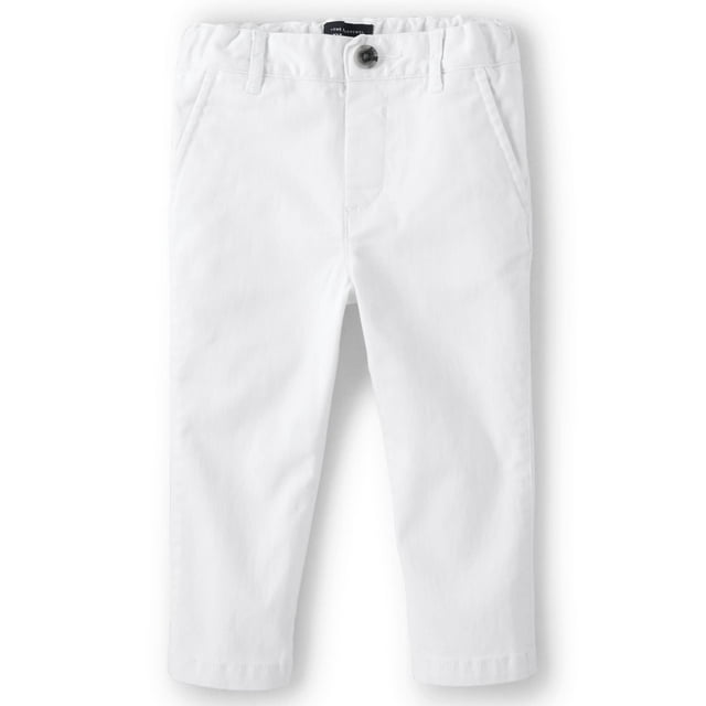 Pantalones chinos The Children's Place para niños pequeños 4T blancos