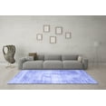 thumbnail image 3 of Ahgly Company Machine Washable Indoor Rectangle Persian Blue Traditional Area Rugs, 4' x 6', 3 of 4