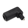 thumbnail image 2 of 2PCS Digital Audio Video Cables Digital Optical 90 Degree Audio Cable Adapter Male to Female Right Angle Toslink,2 * Digital Audio Video Adapter,Black, 2 of 6