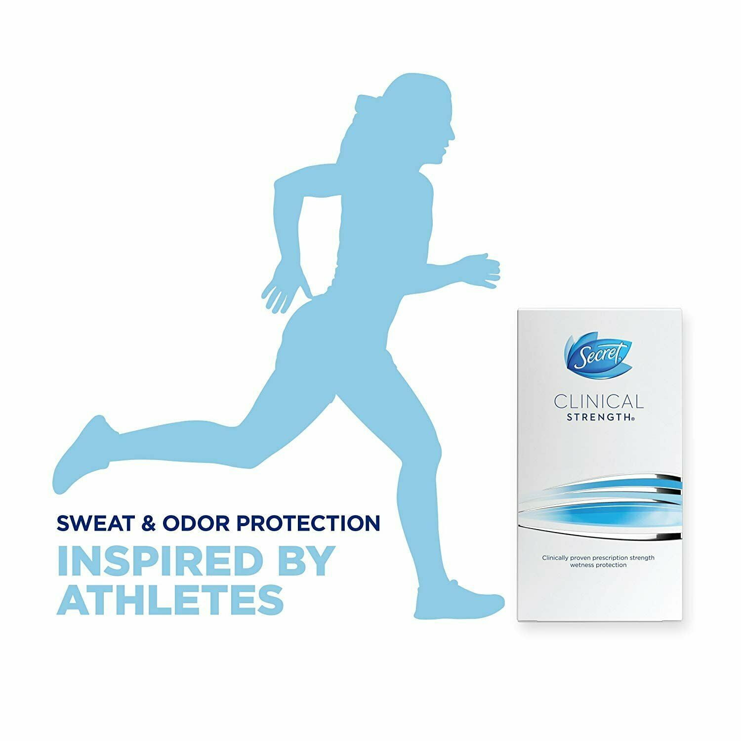 Secret Clinical Strength Antiperspirant Deodorant for Women, Stress, 3 Pack