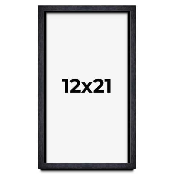 12x21 Shadow Box Frame Black | 1 Inches Deep Real Wood Farmhouse Shadowbox Display Frame | UV