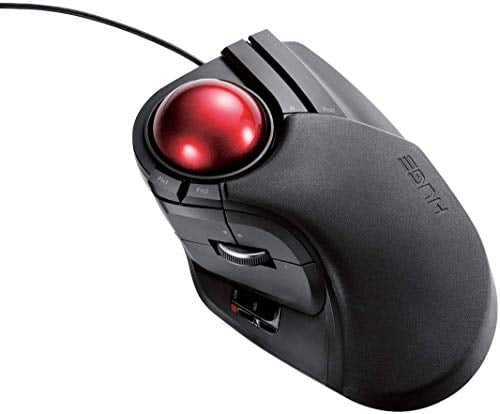 6-Button with Smooth Tracking Function Video Gaming Sensor ELECOM M-XT3DRBK Wireless Trackball Mouse Black 