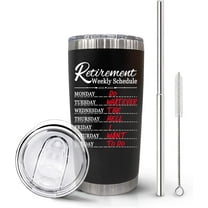 2022 Retirement Gifts for Men and Women, Retirement Tumbler Insulated Tumbler with Lids and Straws Stainless Steel Cup 20oz