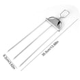 thumbnail image 4 of 3 Prong Stainless Steel Grill Skewers with Slider Semi Automatic Push BBQ Kabob Skewer Anti Spin Metal Barbecue Fork for Outdoor Camping Reusable Grilling, 4 of 11