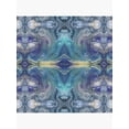thumbnail image 7 of Ryan; Aqua Blue Tile Effect Ocean Theme Pillow Cover 45x45cm – Abstract Fluid Art for Coastal Decor, 7 of 7