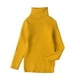 thumbnail image 1 of Laklulu Suéter de Manga Larga con Cuello Alto para niños Sudadera cálida de Punto Fino sólido básico, 1 of 5