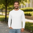 thumbnail image 5 of INGEAR Men's Ultra Soft Casual Base Layer Long Sleeve T-Shirt - Crewneck, Lightweight Polyblend Jersey, 5 of 7