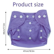 Hvxrjkn 7Pcs Baby Nappies Baby Diapers Newborn Reusable Cloth Nappy Diapers Baby Adjustable Nappies Infant Knitted Mesh Fabric Training Pant for Most Babies and Toddlers