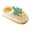 Yellow, variant on Toddler Girls Fruit Slippers Carton Print Flock Soft Sole Warm Winter House Shoes Non-Slip Cute Home Wear Footwear