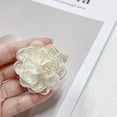 thumbnail image 5 of 5cm Cute Camellia Flower Brooch Pin for Women Girls Fashion Fabric Floral Hat Hair Clips Brooches Lapel Pins Cocktail Tea Party Costume Dress Accessories Holiday Wedding Jewelry, 5 of 6