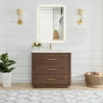 thumbnail image 3 of Porto 36" Aged Dark Brown Oak Single Bath Vanity with Fish Maw White Quartz, 3 of 15