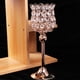 thumbnail image 3 of Candelabro de cristal dorado con soporte para velas, ideal para decoración del hogar, bodas, fiestas de Navidad. Los 28cm, 3 of 9