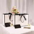 thumbnail image 6 of LELE LIFE Gift Bags, 3pcs 12.6" Large Gift Bag with Ribbon and 3 Greeting Cards 9 Tissue Paper, Paper Gift Bags with Handles for Women Birthday Wedding Party, Black-White, 6 of 7