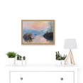 thumbnail image 2 of Monet Sunset Seine Lavacourt Winter Painting Artwork Framed Wall Art Print A4, 2 of 4