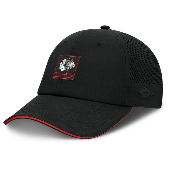 Men's Fanatics Black Chicago Blackhawks Driver Adjustable Hat