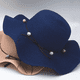 thumbnail image 3 of Sombrero de paja para mujer, gorra de sol de playa de ala ancha, plegable, grande, flexible, papel Natural trenzado, 3 of 5