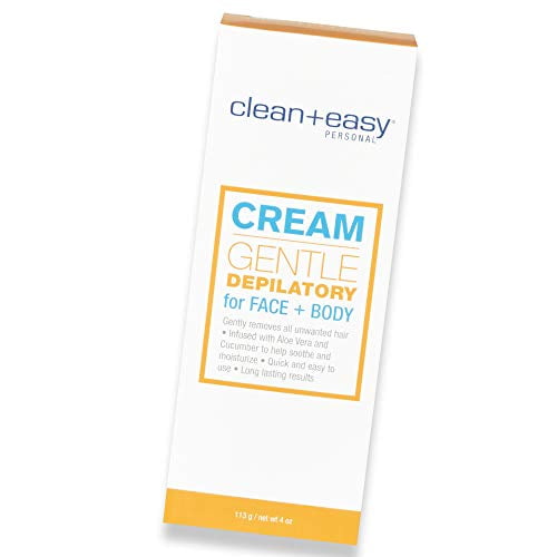 Clean Plus Easy Hair Depilatory for Face & Body, 4 Ounce