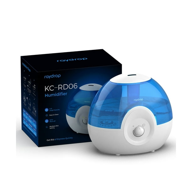 raydrop Cool Mist Humidifier, 2.2L Ultrasonic Air Humidifier for Home