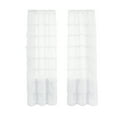 thumbnail image 2 of VCNY Home Vian Ruffle Rod Pocket Sheer Curtain Panel Pair, White, 38" x 96", 2 of 5