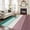 Purple, variant on Purple Grey Wood Grain Area Rug 4x6 FT, Non Slip Kids Room Carpet, Ombre Rustic Retro Wooden Plank Washable Soft Floor Carpet Non-Shedding Throw Rug for Dorm Kitchen Study Room Home Office Bedside