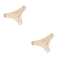 thumbnail image 1 of Qarigey Bragas de tiro bajo Tanga ropa interior de mujer Tanga bragas sin costuras elasticidad Sexy transpirable señora ropa de dormir piel Color de piel XXL 2Conjunto, 1 of 6
