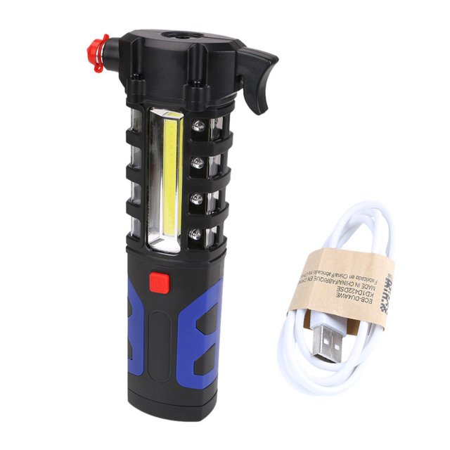 Naiovety Luces de trabajo USB Recargable Brillo Martillo de seguridad a prueba de agua Resistencia al desgaste Iluminación por reflector Antorcha Ropa Deportiva, Zapatos Naiovety OD019886-00