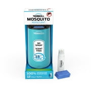 Thermacell Patio Shield Mosquito Repellent with 12-Hour Fuel Cartridge and 3 Repellent Mats, Glacial Blue