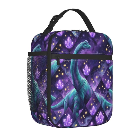 Dinosaur Lunch Bag For Women Men, Cute Reusable Dinosaurs Theme Lunch Bags, Small Portable Foldable Insulated Lunch Box For Work Office Picnic