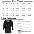 thumbnail image 4 of Bxsruta 3/4 Sleeve Shirts for Women Plus Size, Womens Fashion Solid Loose Long Sleeve Blouse Tops T-Shirts, Round Neck Casual Workout Tunic Tops Navy XL, 4 of 4