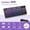 Purple, variant on FREEWOLF M96 Wireless Gaming Keyboard Creamy Membrane with Rainbow Backlight,Media Knob,LCD Screen,Dual Mode-Bluetooth/2.4Ghz,Ball Shape PBT Keycap 94 Key...
