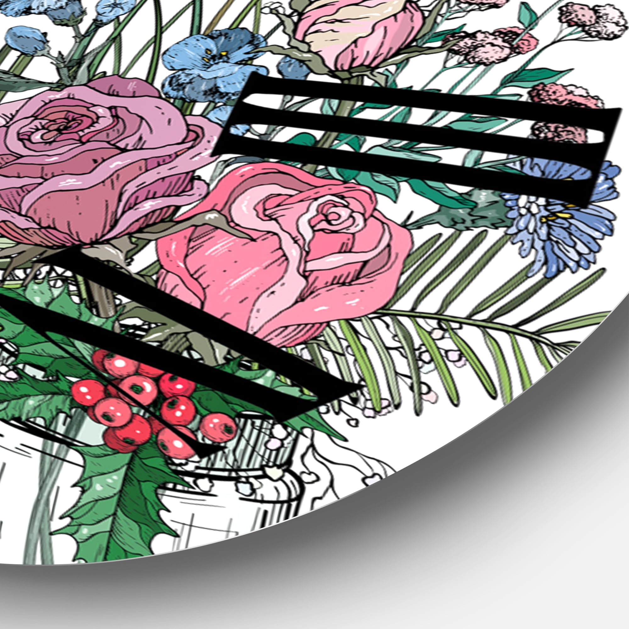 Designart 1 in Farmhouse Wall Clock