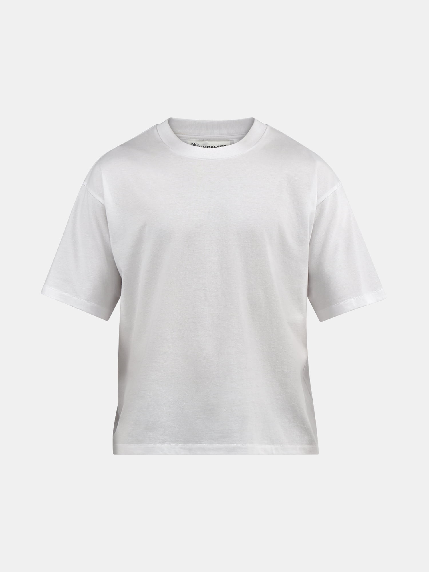 No Boundaries Cotton Oversized Cropped Tee with Short Sleeves, Men's and Big Men's XS-5XL