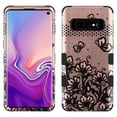 thumbnail image 2 of MyBat Natural Tuff Hybrid Case for Samsung Galaxy S10 (6.1") - Rose Gold/Black Lace, 2 of 7
