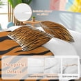 thumbnail image 2 of 3 Piece Leopard Print Duvet Cover Set Twin Size, Microfiber Comforter/Quilt Cover with Corner Ties and 2 Pillowcases, Farmhouse Brown Black Animal Texture All Season Soft Bedding with Zipper Closure, 2 of 8