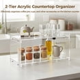 thumbnail image 2 of Acrylic Shelf for Kitchen Counter, 2-Tier Countertop Spice Rack & Organizers, Kitchen Counter Shelves for Cup Mug, Spice, Cabinet Storage Shelves for Kitchen Pantry, 2 of 5
