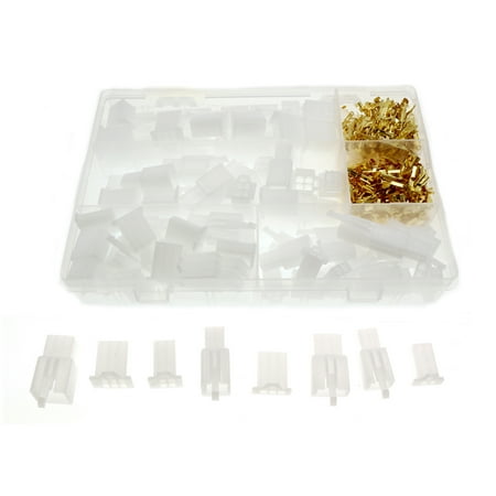 

Andoer 380PCS 2.8mm 2346 Pin Electrical Wire Terminal Connector Assortment Kit with Fixed Hook Male Female Terminals Housing for MotorcycleBikeCarBoats