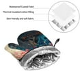 thumbnail image 6 of Naloa Abstract Peacock Painting Oven Mitts and Pot Holders 4 pcs Set, Cooking Baking Grilling Kitchen Oven Glove for Cooking, 6 of 6