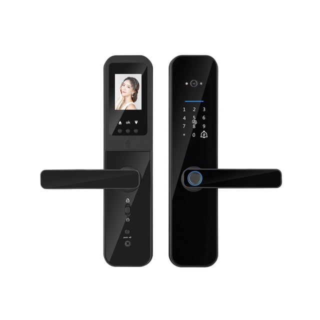 Cerradura para Puerta Electrónica Digital F008 con Biometría y Cámara