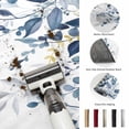 thumbnail image 5 of Large Area Rugs 6'x9', Navy Blue Eucalyptus Carpet Runner Indoor Outdoor Rugs Home Decor Aesthetic, Watercolor Spring Weeping Botanical Non Slip Mats Washable Accent Rug for Living Room Bedroom, 5 of 8