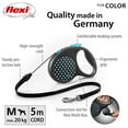 thumbnail image 2 of Flexi FUN Dots Medium Retractable Dog Leash, Blue, 5m/16ft, 2 of 8