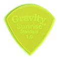 thumbnail image 1 of Púa de guitarra Gravity Sunrise 1.5 mm verde fluorescente pulida, 1 of 1