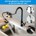 thumbnail image 2 of Llave Mezcladora De Fregadero Grifo Cocina Tarja Inoxidable Xtellar negro, 2 of 3