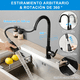 thumbnail image 2 of Llave Mezcladora De Fregadero Grifo Cocina Tarja Inoxidable Xtellar negro, 2 of 3