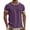 Tops-110Purple, variant on Gamivast Linen T Shirt for Men Crewneck Short Sleeve Casual Beach T Shirts for Man Loose Fit Solid Textured Breathable Linen Shirts Summer Spring Tops