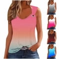 thumbnail image 5 of qucoqpe Summer Sleeveless Tank Tops for Women Fashion Casual Loose Fit Crew Neck Camisole Blouses Trendy Gradient Color Tunic Shirts, 5 of 6