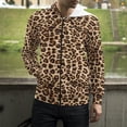 thumbnail image 2 of Sudadera con capucha y cremallera con estampado 3D de leopardo y texturas de manchas para hombre y mujer, ropa de calle informal a la moda, 2 of 5