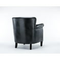 thumbnail image 5 of Home Square Faux Leather Club Accent Chair in Charcoal - Set of 2, 5 of 10