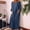 Navy, variant on Lilgiuy Trendy Women Summer Casual Full Sleeve Round Neck Solid Linen Long Sleeve Long Dress for Dating